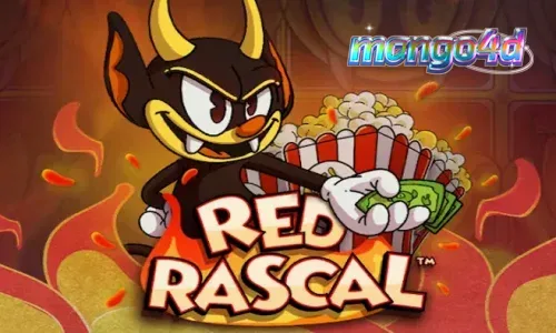 Tampilan visual slot Red Rascal dengan latar belakang taman hiburan yang ceria.